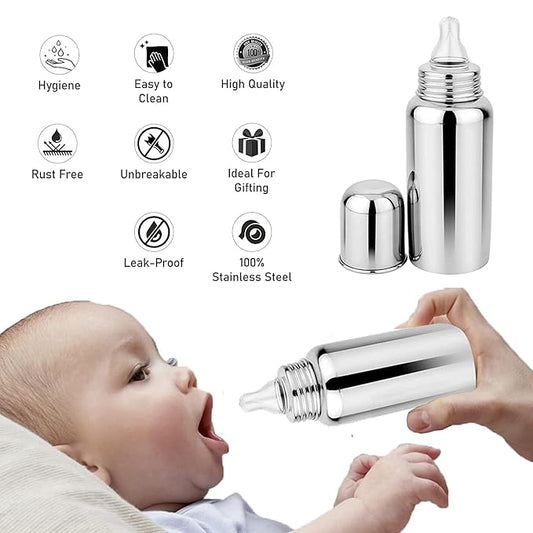 Baby Premium Grade 304 Steel Feeding Bottle