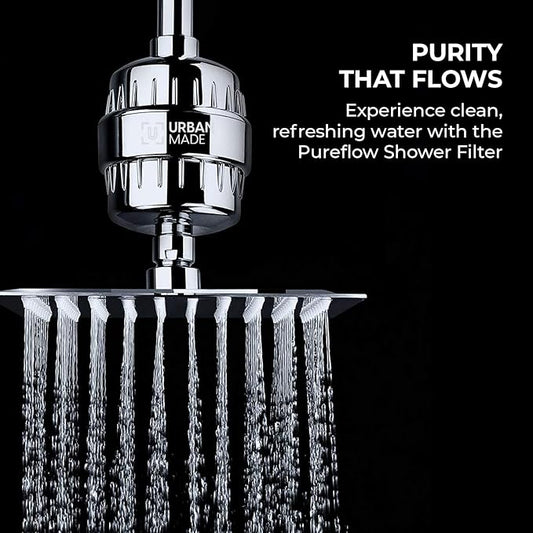 Hard water softener for Home water softener for bathroom Shower Device Improves Hair & Skin Condition 15 Stage hard water filter for Shower tap water filter & Chlorine Removal Device