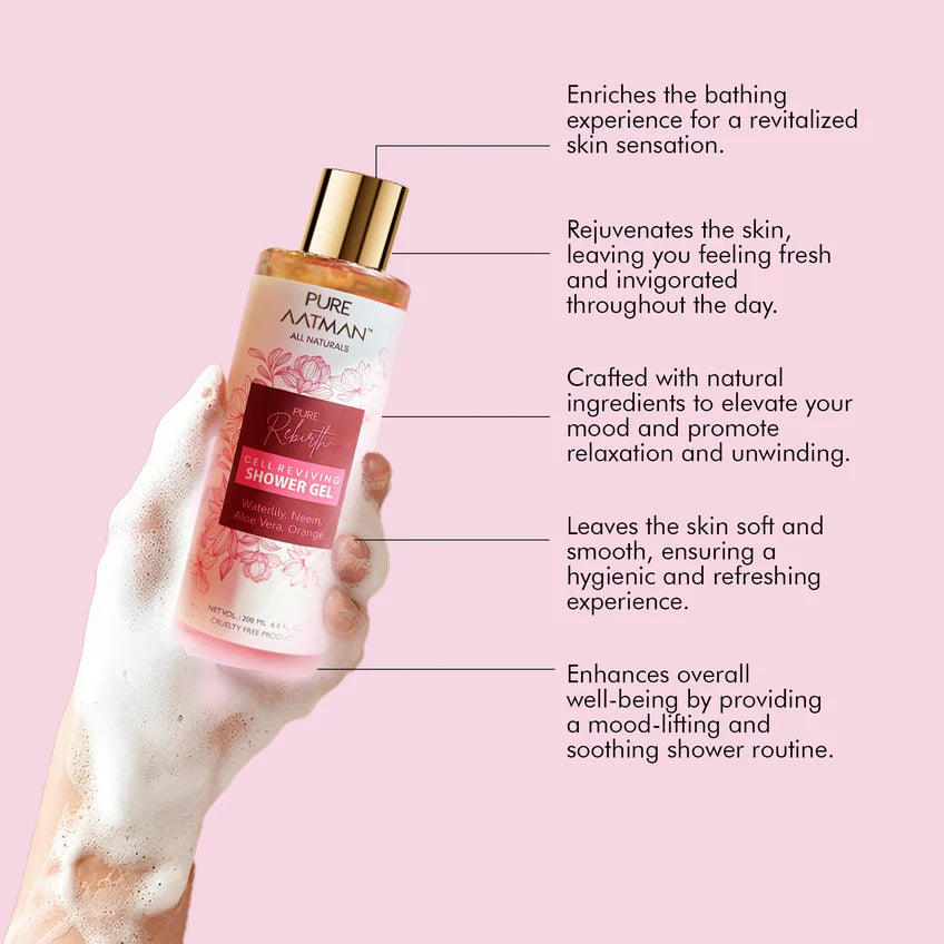 PURE AATMAN PURE REBIRTH CELL REVIVING SHOWER GEL (200 ML)